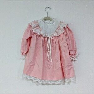Vintage Bryan 24 Month Pink and White Dress